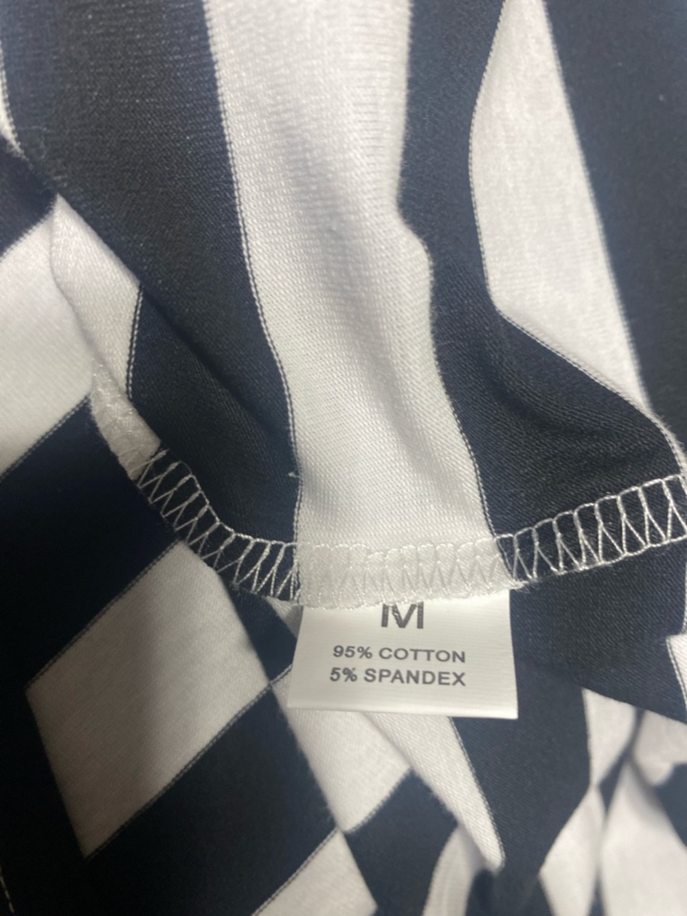 Striped Boxy Crewneck Top - Black & White - Picture 9 of 9